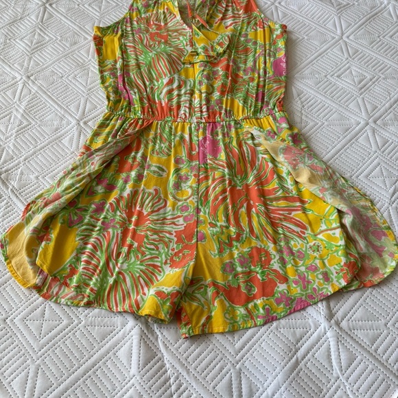 Lilly Pulitzer x Target Challis Romper Happy Place Size Medium - Picture 9 of 11